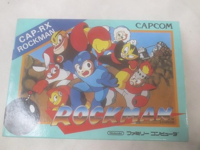 良品 ゲーム ファミコン ソフト ロックマン 箱 説明書付き