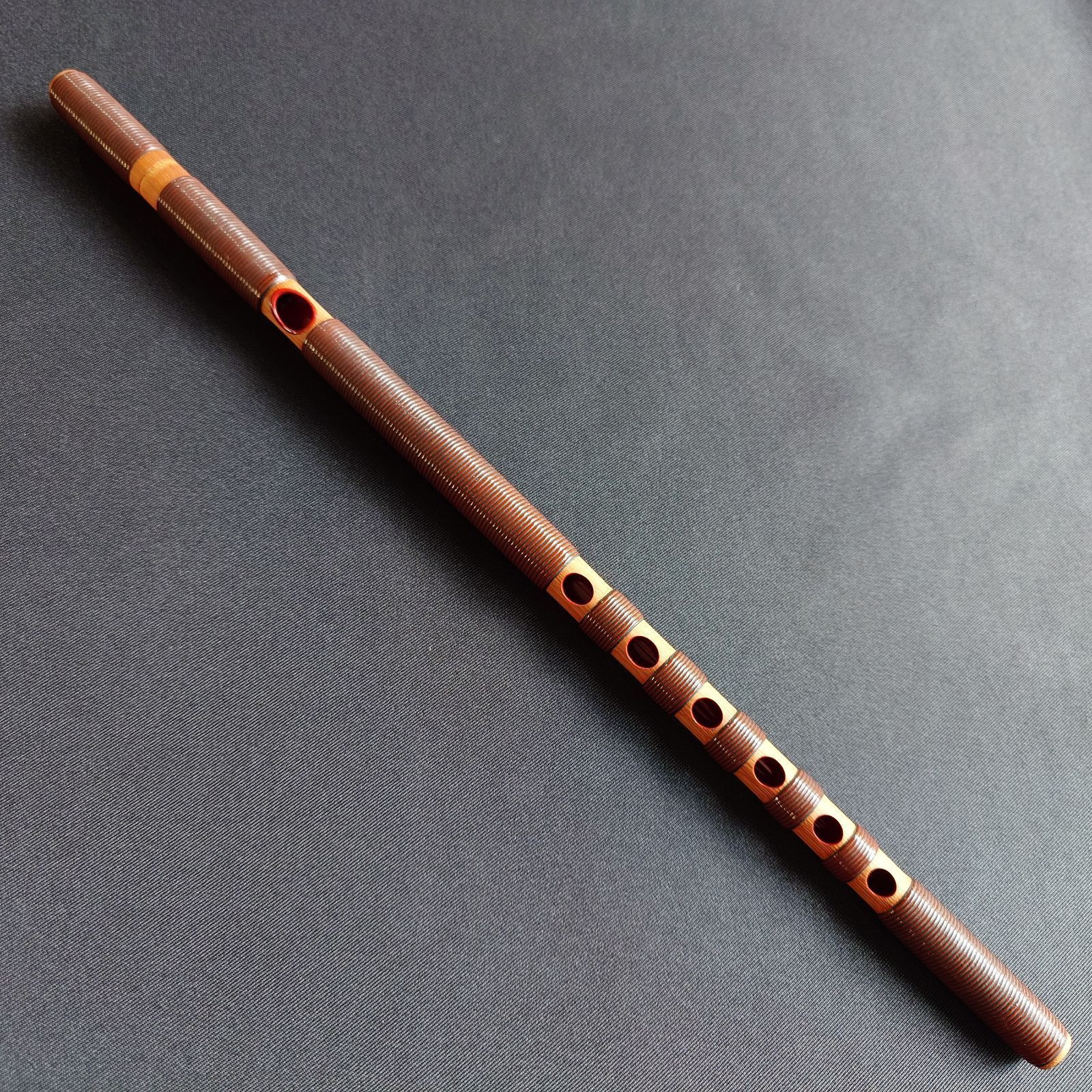 高麗笛】中古管 煤竹 籐巻 本漆 弁柄色／雅楽／神楽 - メルカリ