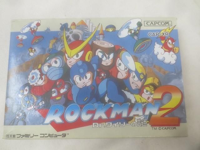 良品 ゲーム ファミコン ソフト ロックマン2 Dr ワイリーの謎 箱 説明書付き