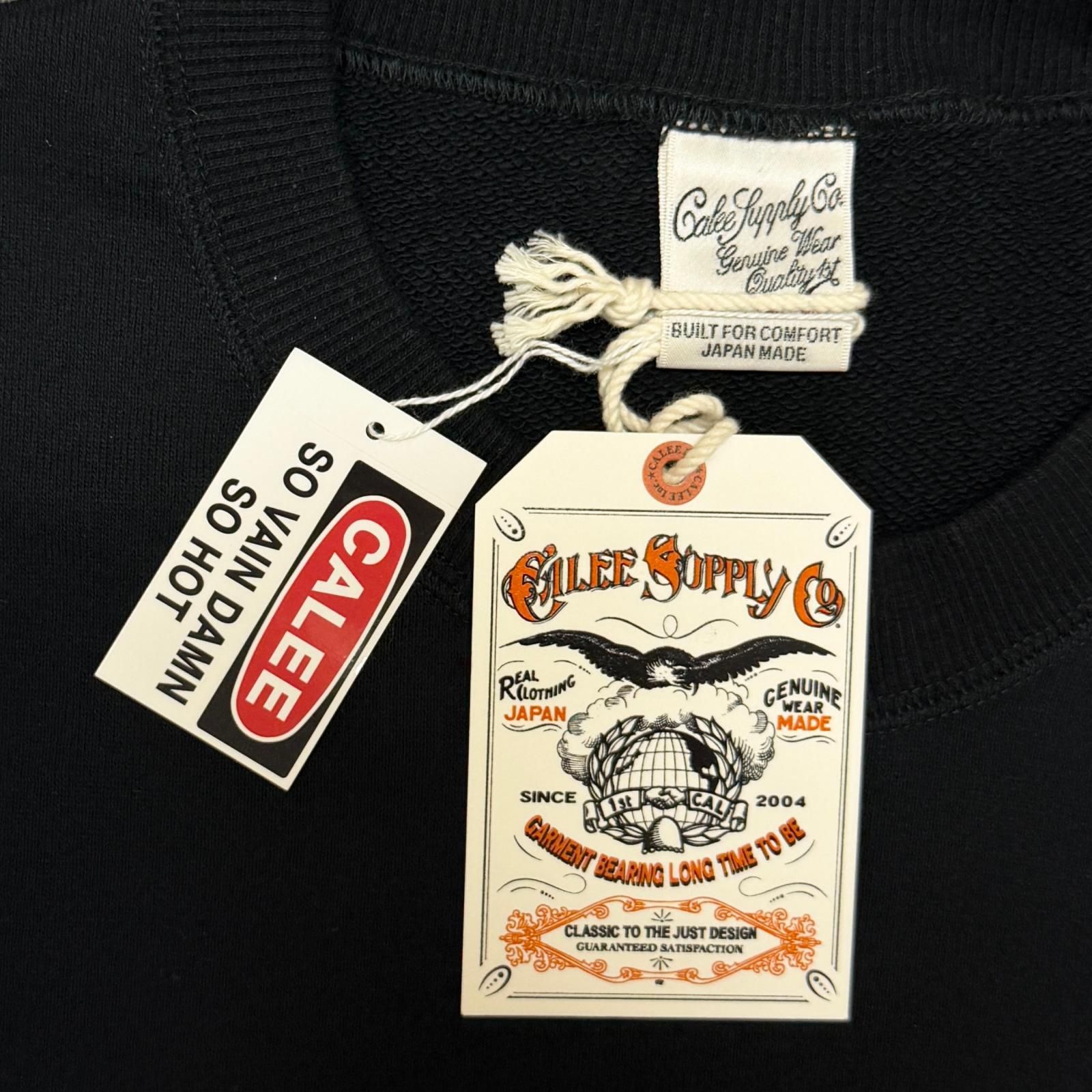 参考上代22000円 未使用 CALEE 25AW LOGO CREW NECK SW ロゴ クルー