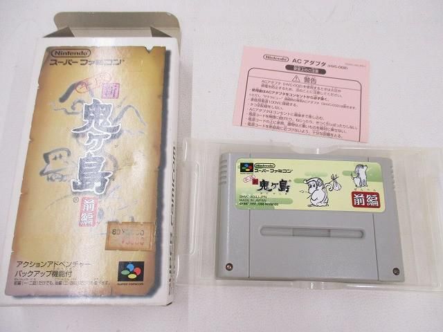 スーパーファミコンソフト中古動作品１個の出品です。 中古品 ゲーム スーパーファミコン ソフト 平成 新・鬼ヶ島 前編 箱