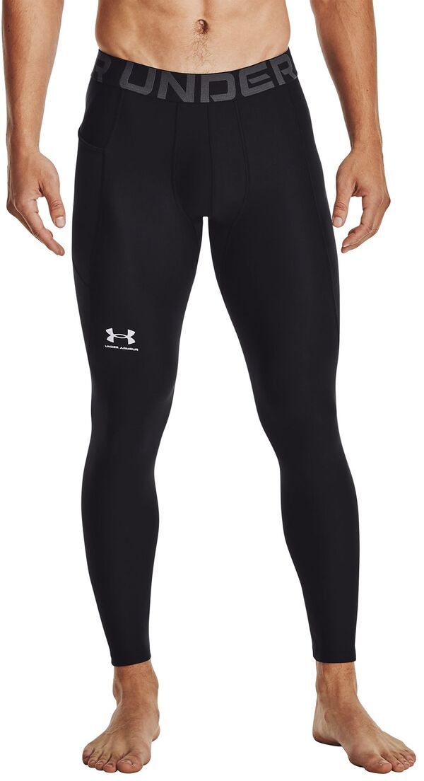 アンダーアーマー メンズ ボトムス カジュアルパンツ レギンス Under Armour Mens HeatGearmour Leggings BlackPitch Gray ブラック