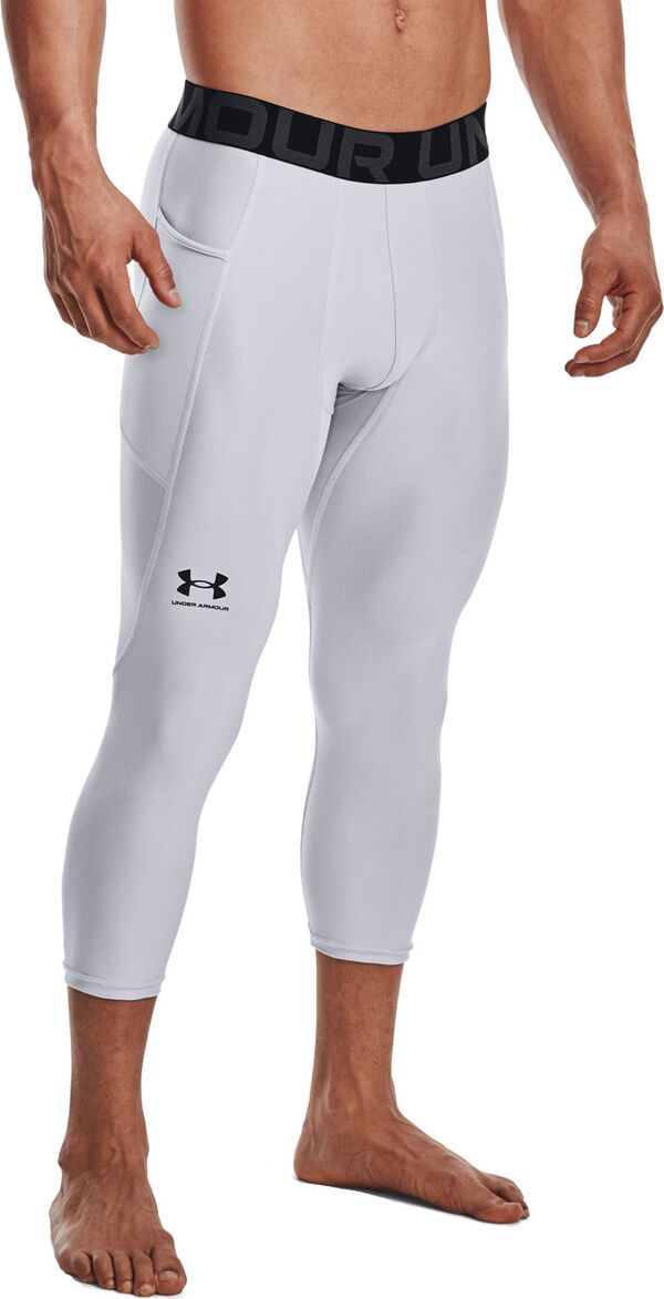 アンダーアーマー メンズ ボトムス カジュアルパンツ レギンス Under Armour Mens HeatGearmour 34 Leggings Mod GrayBlack ブラック
