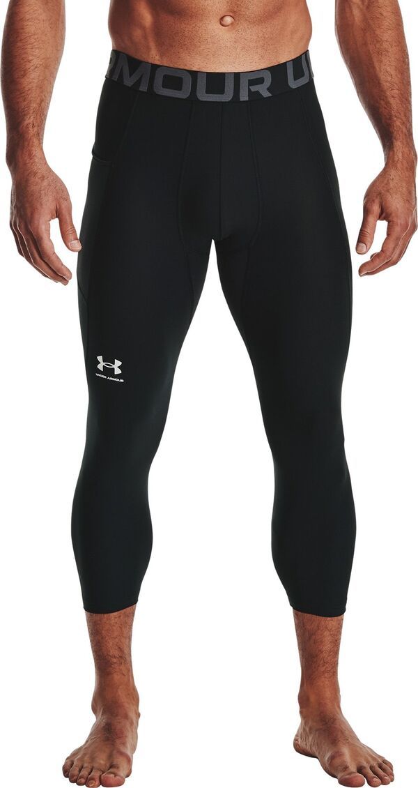 アンダーアーマー メンズ ボトムス カジュアルパンツ レギンス Under Armour Mens HeatGearmour 34 Leggings BlackPitch Gray ブラック