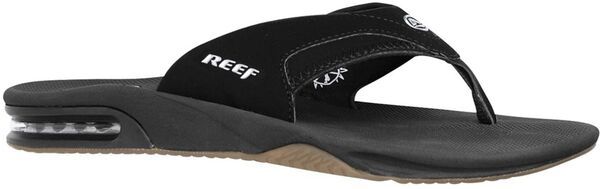 リーフ メンズ シューズ サンダル Reef Mens Fanning Flip Flops BlackSilver ブラック