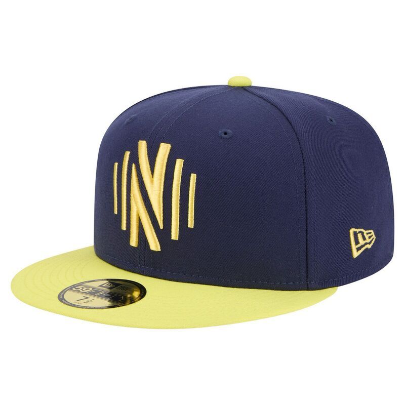 ニューエラ メンズ アクセサリー 帽子 Mens New Era Navy Nashville SC 2025 Kickoff 59FIFTY Fitted Hat Mls Navy ネイビー