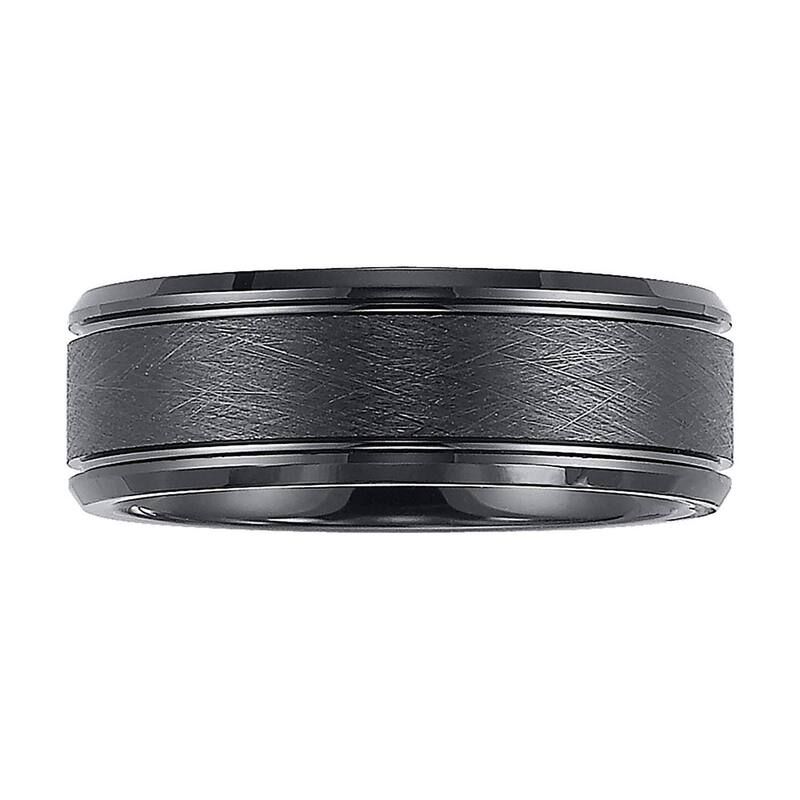 アンブランデッド メンズ アクセサリー リング Unbranded Tungsten Carbide 8 mm Black Comfort Fit Band Ring Tungsten ブラック