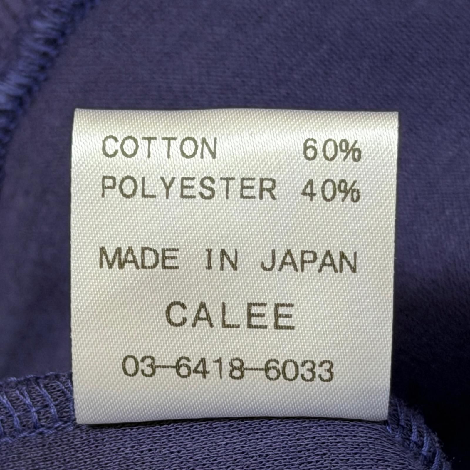 参考上代17600円 未使用 CALEE 25AW HIGH GAUGE DOUBLE KNIT CREW NECK