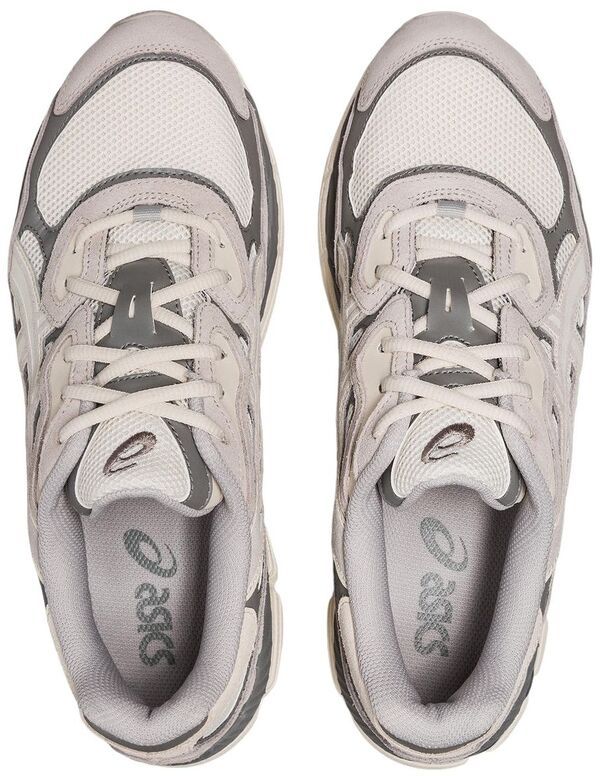 アシックス メンズ シューズ スニーカー ASICS Mens GELNYC Shoes CreamGrey Storm クリーム アシックス メンズ シューズ スニーカー ASICS Mens GELNYC Shoes CreamGrey Storm クリーム