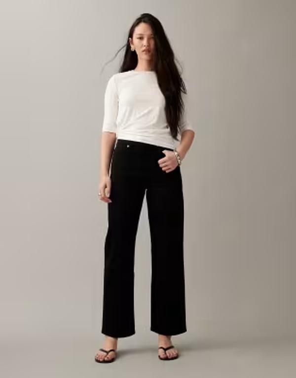 エイソス レディース ボトムス デニムパンツ ストレート アンクル ジーンズ ASOS DESIGN ankle grazer comfort stretch straight leg jeans C