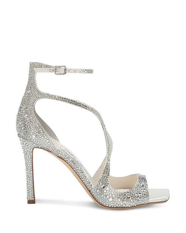 ジミーチュー レディース シューズ サンダル Jimmy Choo Womens Azia 95 Sandals IvoryCrystal アイボリー