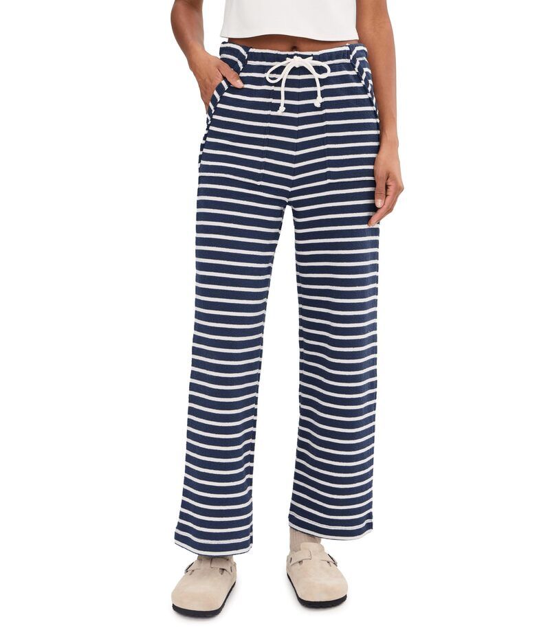 スプレンディット レディース ボトムス カジュアルパンツ Splendid Livie Stripe Pants NavyMoonstone ネイビー
