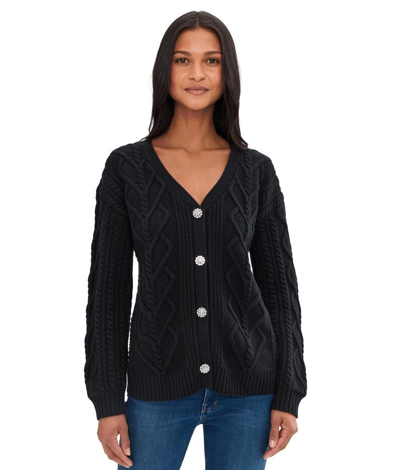 スプレンディット レディース アウター ニット・セーター カーディガン Splendid Harlow Hearts Cardigan Black ブラック 27,170円