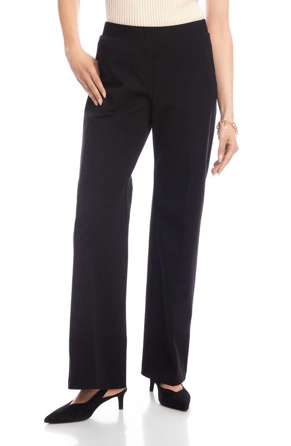 カレンケーン レディース ボトムス レギンストレート パンツ Karen Kanemily Straight Leg Pants Black ブラック
