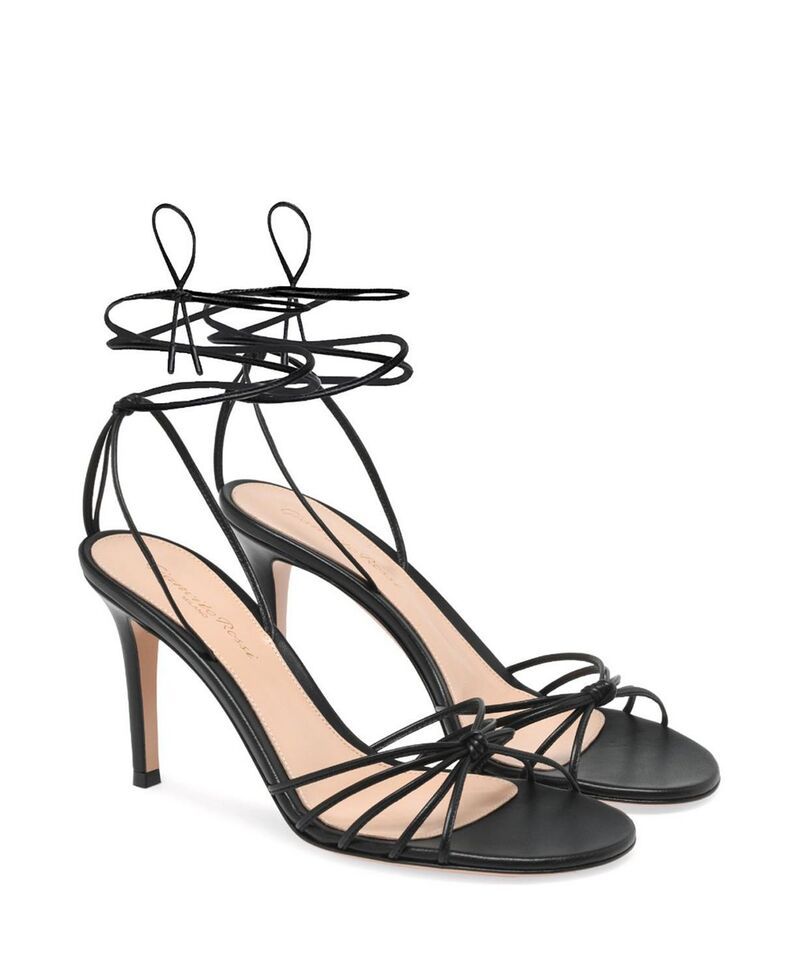 ジャンヴィト ロッシ レディース シューズ サンダル Gianvito Rossi Womens Gwyneth 85 Sandals Black Nappa Leather ブラック
