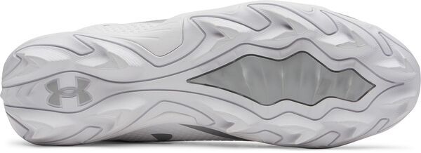 アンダーアーマー メンズ シューズ スニーカー Under Armour Spotlight HammerM Football Cleats WhiteSilverSilver ホワイト アンダーアーマー メンズ シューズ スニーカー Under Armour Spotlight HammerM Football Cleats WhiteSilverSilver ホワイト