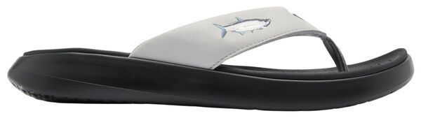 コロンビア メンズ シューズ サンダル Columbia Mens Boatside Fish Flip Flops Grey IceBlack ブラック