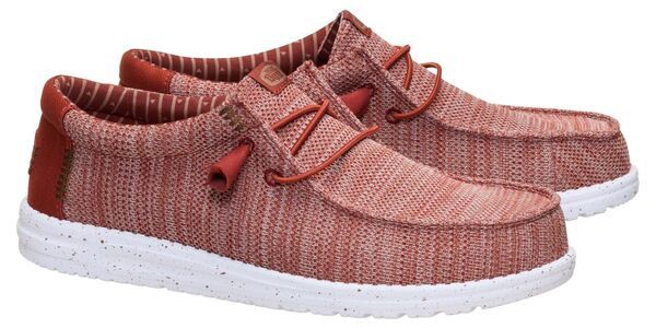 ヘイデュード メンズ シューズ スニーカー Hey Dude Wally Stretch Sox Shoes Burnt Red Multi レッド