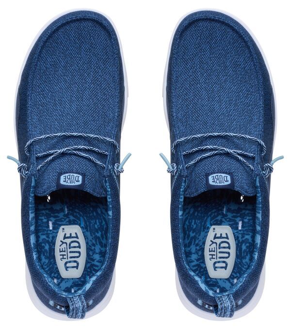 ヘイデュード メンズ シューズ スニーカー メッシュ Hey Dude Mens Wally Hey2O Meshoe Navy BlazerBright White ホワイト