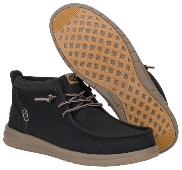 ヘイデュード メンズ シューズ スニーカー ブーツ Hey Dude Mens Wally Mid Gripr Classic Boot BlackWalnut ブラック ヘイデュード メンズ シューズ スニーカー ブーツ Hey Dude Mens Wally Mid Gripr Classic Boot BlackWalnut ブラック
