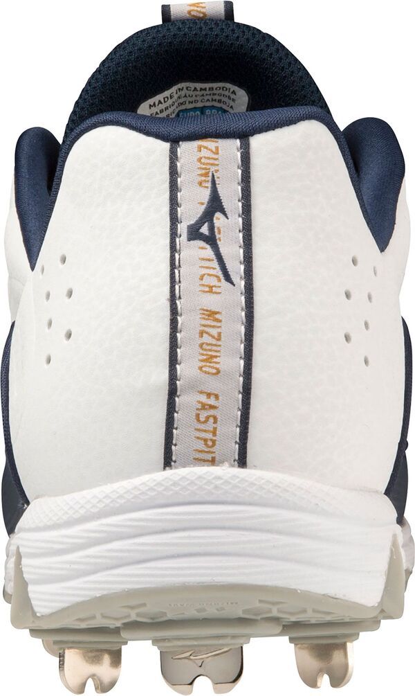 ミズノ レディース シューズ スニーカー Mizuno Womens 9Spike Swift 8 Metal Fastpitch Softball Cleats WhiteNavy ホワイト