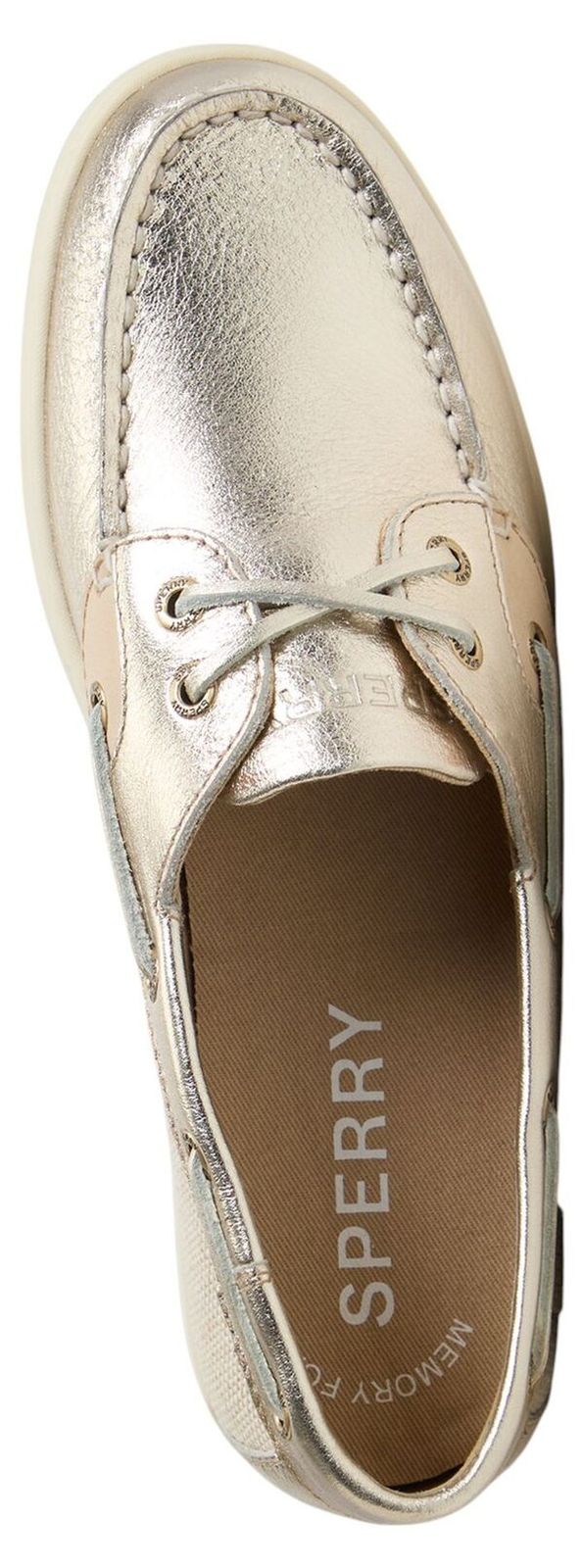 スペリー レディース シューズ スニーカー Sperry Womens Coastfish 2 Eye Boat Shoe Gold ゴールド