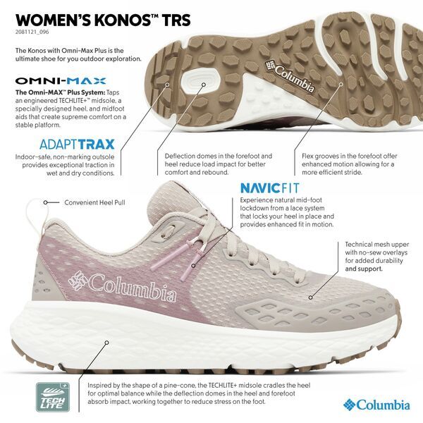 コロンビア レディース シューズ スニーカー Columbia Womens Konos TRS Hiking ShoesoftaupeSea Salt トープ