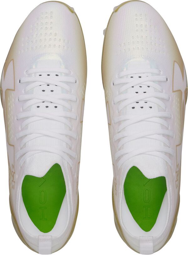 アンダーアーマー レディース シューズ スニーカー Under Armour Blur Pro Football Cleats WhiteGoldGold ホワイト