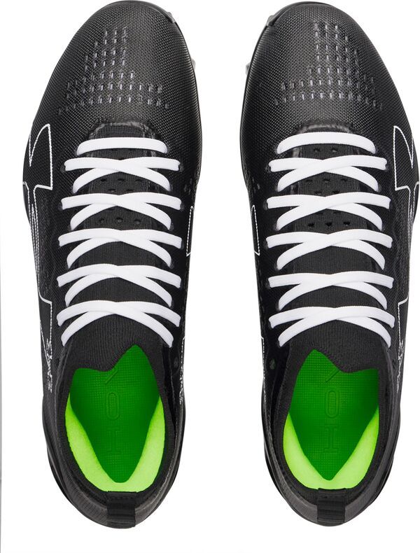 アンダーアーマー レディース シューズ スニーカー Under Armour Blur Pro Football Cleats BlackBlackWhite ホワイト