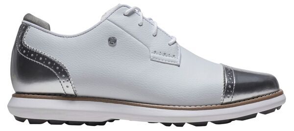 フットジョイ レディース シューズ スニーカー FootJoy Womens Traditionspikeless Golf Shoes WhitePlatinum ホワイト