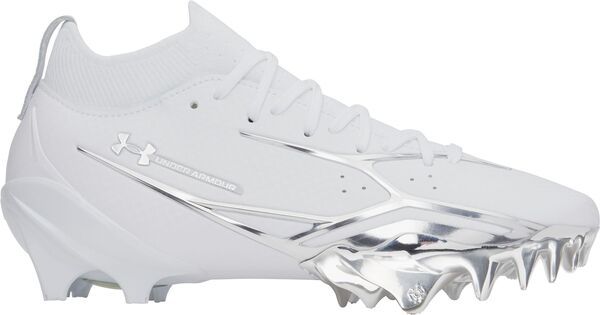 アンダーアーマー レディース シューズ スニーカー Under Armour Spotlight Pro Football Cleats WhiteSilverSilver ホワイト