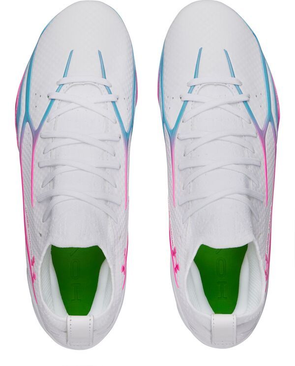 アンダーアーマー レディース シューズ スニーカー Under Armour Spotlight Pro Football Cleats WhiteBluePink ホワイト