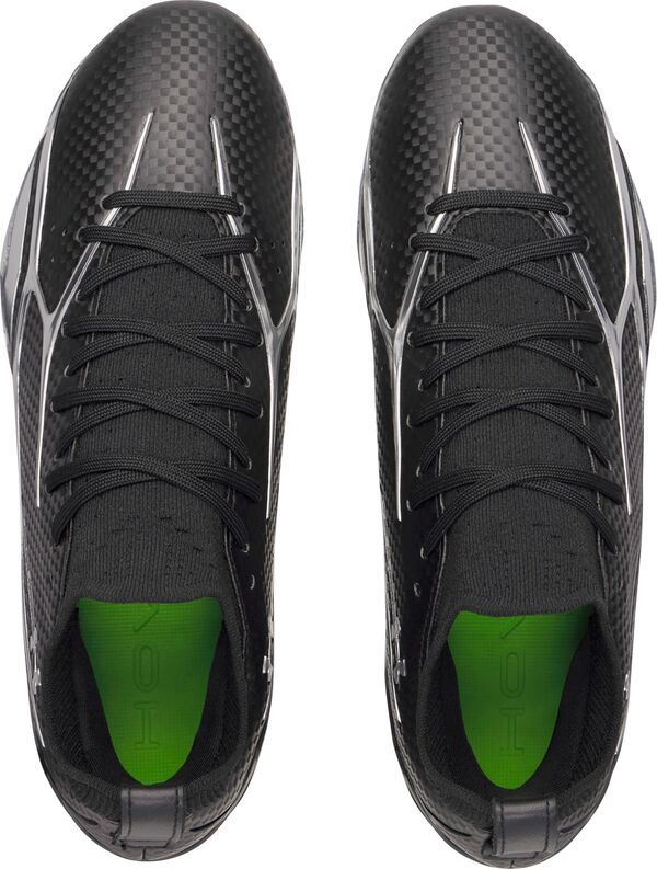 アンダーアーマー レディース シューズ スニーカー Under Armour Spotlight Pro Football Cleats BlackSilverSilver ブラック