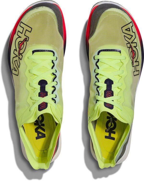 ホカオネオネ メンズ シューズ スニーカー Hoka Cielo FlyX Elite Track and Field Shoes Neon YuzuSquid Ink
