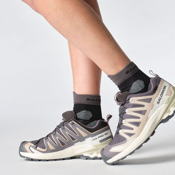 サロモン レディース シューズ スニーカー Salomon Womens XA Pro 3D V9 GTX Shoe Nine Iron Oxford Tan Alfalfa タン