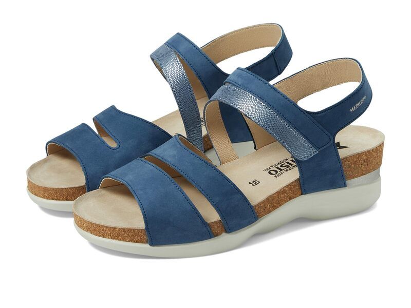 メフィスト レディース シューズ サンダル Mephistorly Denim Nubuck デニム