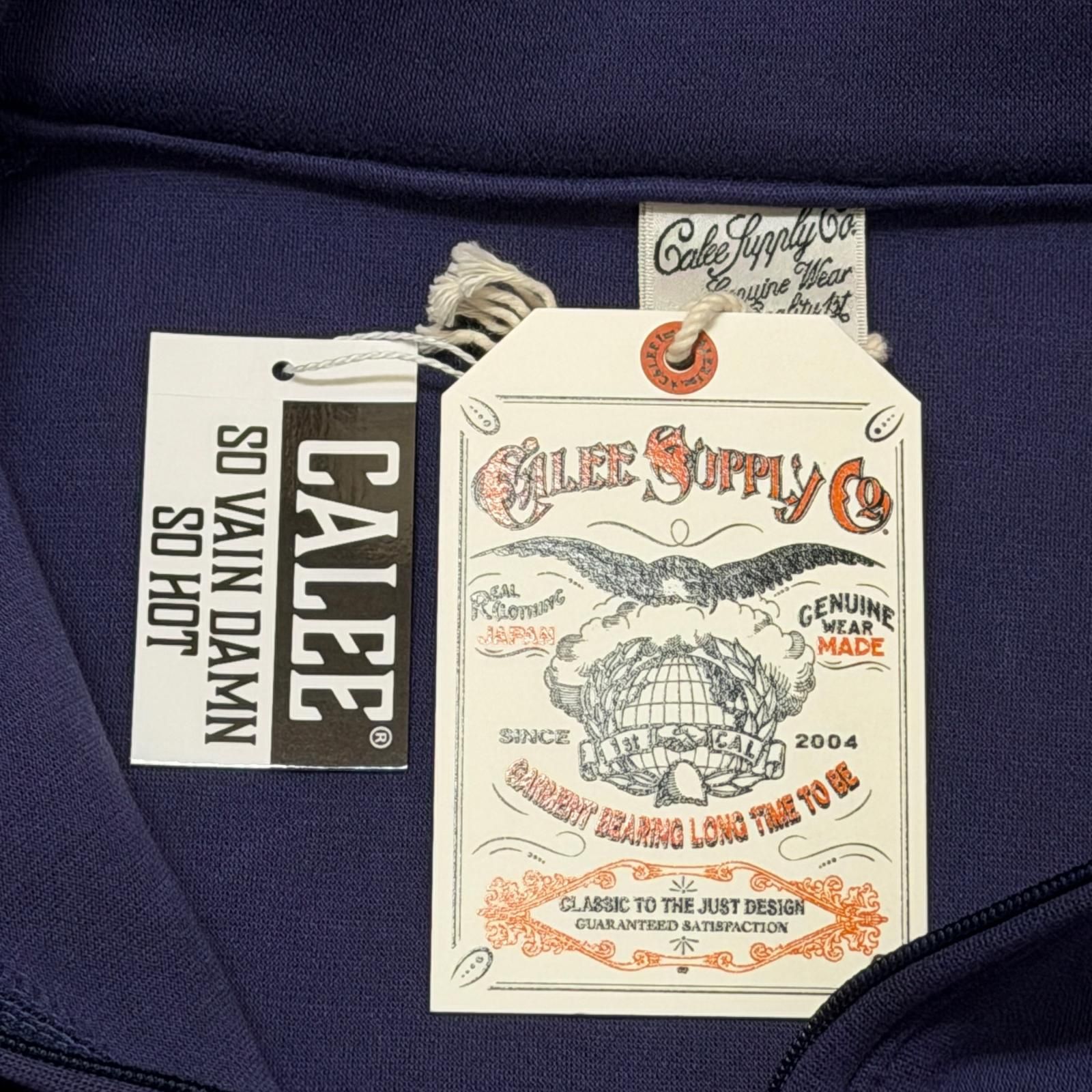 参考上代17600円 未使用 CALEE 25AW CALEE HIGH GAUGE DOUBLE KNIT HALF ZIP SW ハーフジップ スウェット キャリー CL-25AW018 パープル M （17698M） 参考上代17600円 未使用 CALEE 25AW CALEE HIGH GAUGE DOUBLE KNIT