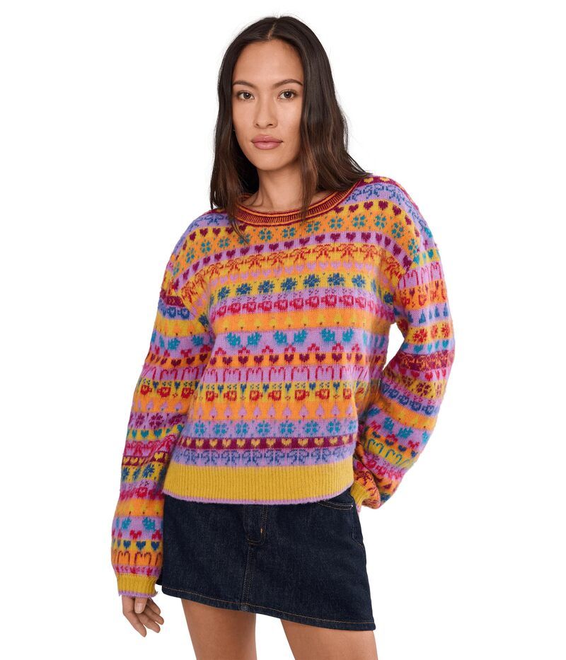 フリーピープル レディース アウター ニット・セーター Free People Favorite Thingsweater Bright Confetti Comb
