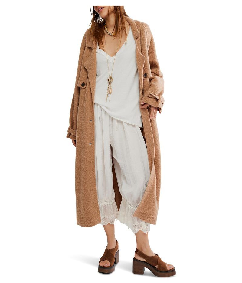 フリーピープル レディース アウター ニット・セーター マキシ Free People We The Free Trespass Maxi Cardi Morning Sand サンド