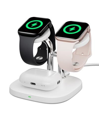 アップルウォッチ 充電器 スタンド 2台同時、Apple Watch対応 急速充電器、Apple Watch 11/10/9/8/7/6/5/4/3/2、Ultra 3/Ultra 2/Ultra/SE 3/SE 2/SE対応、SwanSco c6ee24de