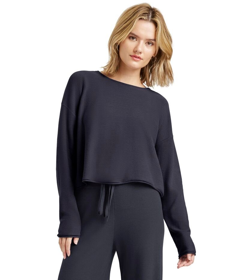 スプレンディット レディース アウター ニット・セーター Splendid Michelle Sweater Ice Navy ネイビー