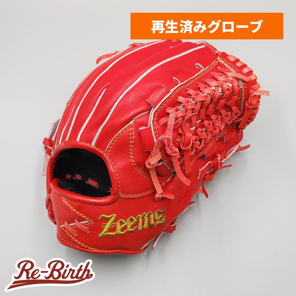 【クリーニング済み 】 ジームス 軟式グローブ / 内野手用 型付け済み (Zeems グラブ)[WE1653]