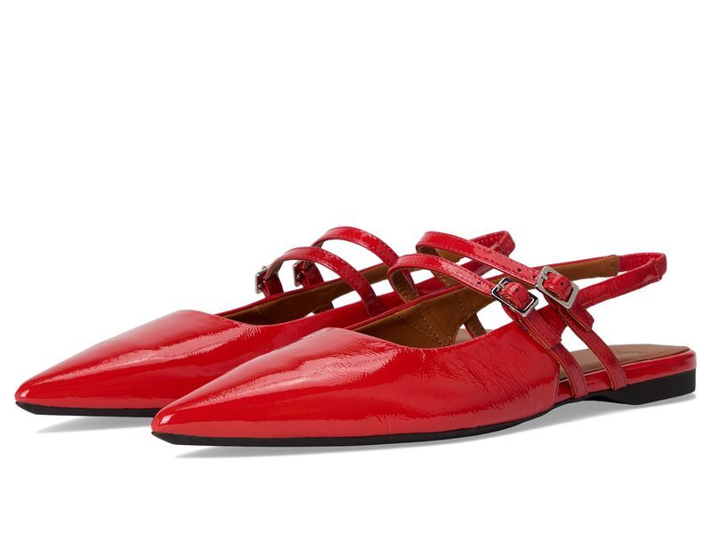 ヴァガボンド レディース シューズ サンダル レザー Vagabond Shoemakers Hermine Patent Leather Maryjane Flat Flame Red レッド