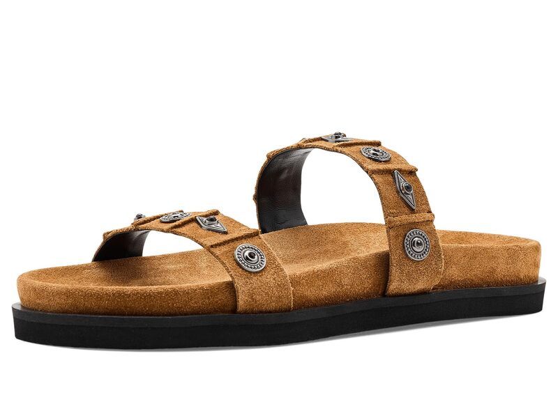 フリーピープル レディース シューズ サンダル Free People Findings Footbed Cognac Suede