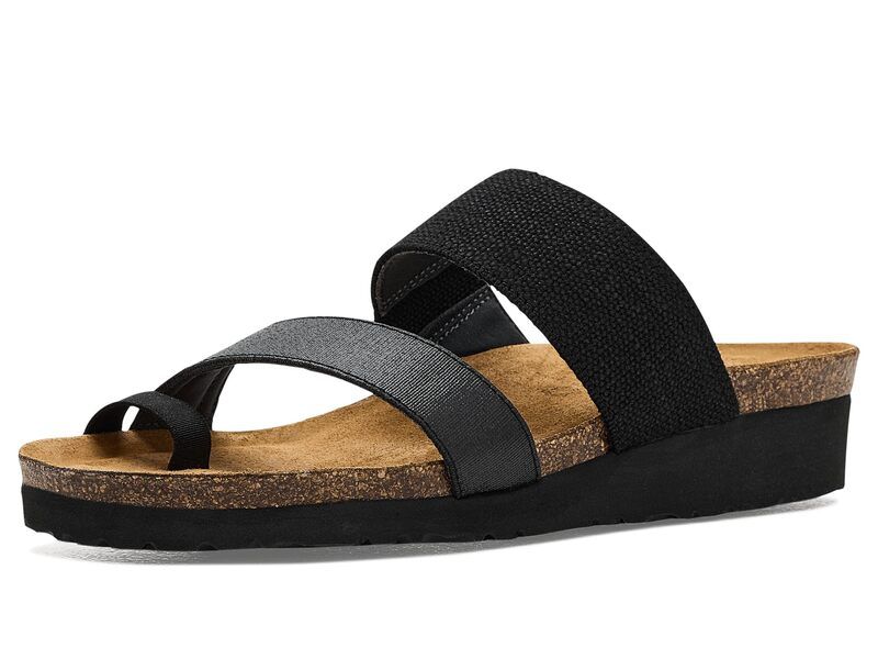 ナオト レディース シューズ ヒール Naot Sia Black Linen Ela ブラック
