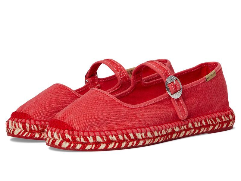 フリーピープル レディース シューズ サンダル Free People Oasis Mary Jane Espadrill Washed Salsa