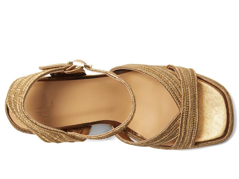 カスタ ニエール レディース シューズ ヒール サンダル トール CASTANER Valle Metallic Sandal Oro Viejo メタリック