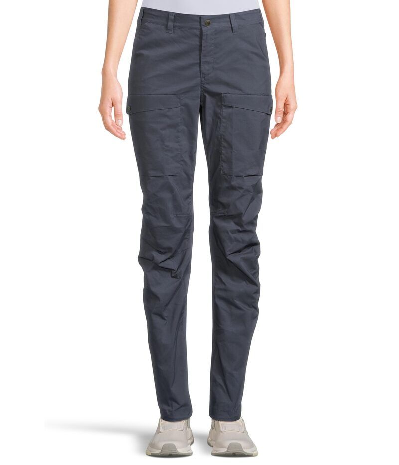 フェールラーベン レディース ボトムス カジュアルパンツ Fjallraven Hiking Pants Navy ネイビー