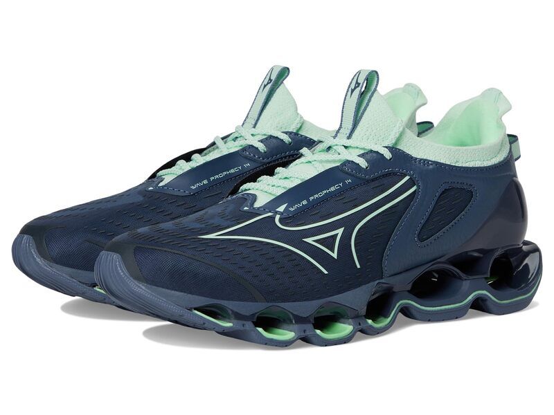 ミズノ レディース シューズ スニーカー Mizuno Wave Prophecy 14 Vintage Indigo インディゴ