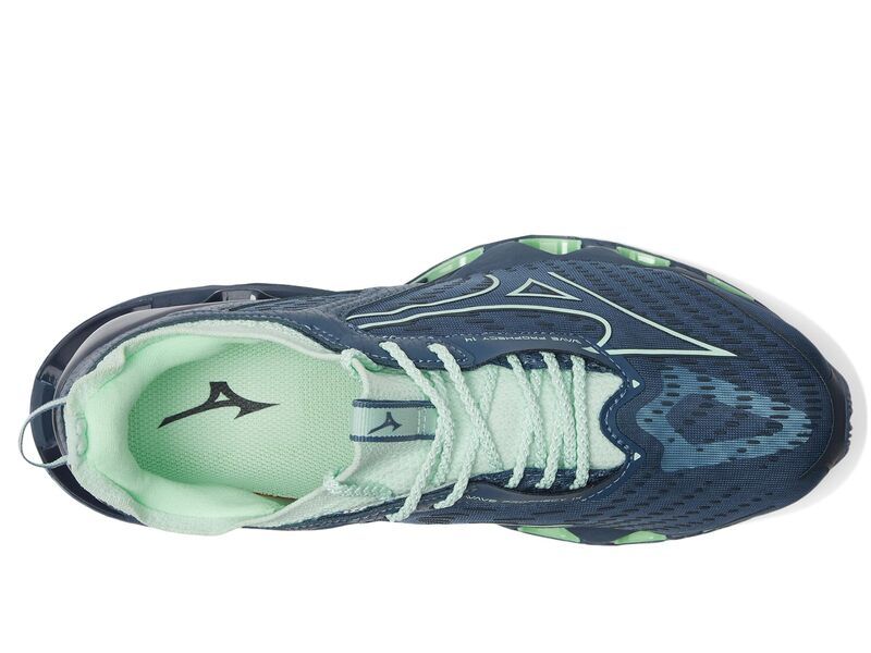 ミズノ レディース シューズ スニーカー Mizuno Wave Prophecy 14 Vintage Indigo インディゴ